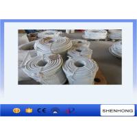 China Raw White 16mm Double Braided Nylon Rope to Pull During Tower Eerection on sale