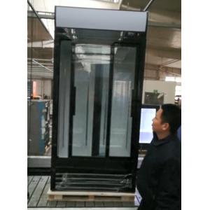 China Upright Auto Closing Beverage Glass Door Refrigerator Sliding Glass Door Merchandiser Fridge supplier