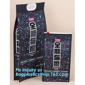 Resealable Zipper Top Packaging Bag Quad Seal Packaging Bag Pet Dog Food Packaging Bag 5L 6L 7L Plastic Packaging Bags