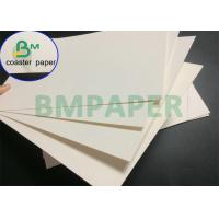 China 0.6mm 0.7mm 0.8mm 23 x35 White Absorbent Beer Coaster Board Sheet For Cup Coasters on sale