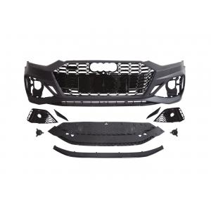 PP Material Audi A5 To RS5 Wide Body Kit 2020-2023 Front Rear Bumper Grille Side Skirts