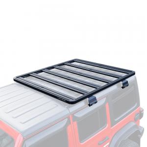China Roof Mount Adjustable Steel Aluminum Alloy Powder Spraying Flat Roof Rack for Jeep supplier