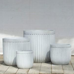 China Water Resistant Light Grey 21cmx222cm Fiber Clay Pots supplier