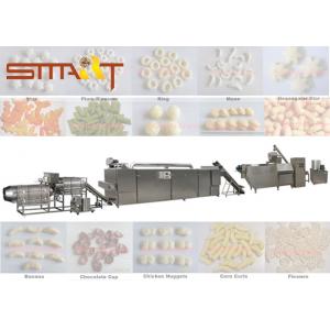 China Siemens PLC Control Snack Food Extruder Machine For Puffs / Pastry / Filled Snacks wholesale