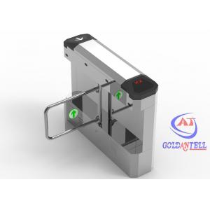 Electric Flap Barrier Gate Mechanism RFID Stainless Steel Access Control Turnstile Gate