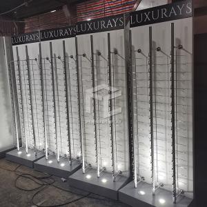 China Laminate Sunglass Wall Display Case For Optical Store supplier