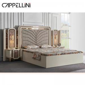 Villia Luxury Bedroom Furniture Sets Durable Upholstered Wood Bed