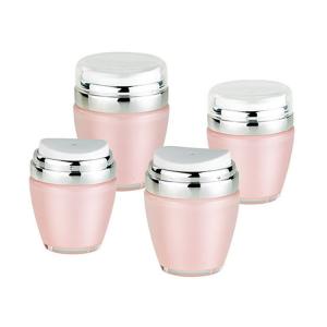 China 30ml 50g Plastic Round Pink Acrylic Airless Jars Cosmetic Packaging on sale 