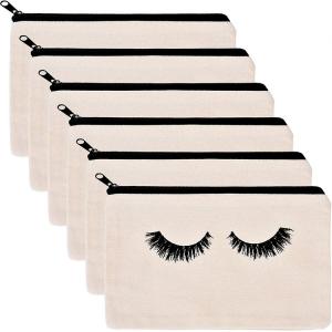 Customized fashion zipper cartoon cotton cosmetic make up bag  Canvas Bag