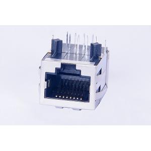 China USB Shielded Magnetic RJ45 Jack 1X1 For Switches With Tab Down 0813-1X1T-57-F supplier