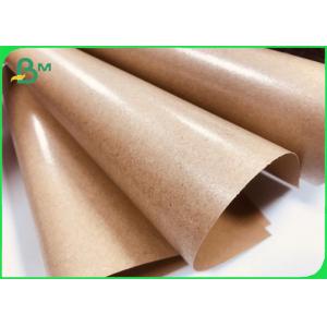 Brown Kraft Paper Coated With PE 80gsm + 15gpe Single Side Coated