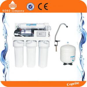 Manual Flush Reverse Osmosis Water Filtration System Pur Water Filter With 3.2 Plastic Tank