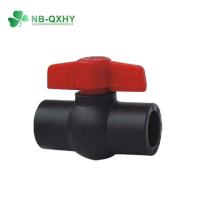 China US 2/Piece Samples Socket Joint PE Pipe Fitting Water Valve Plastic HDPE Ball Valve on sale