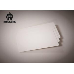 China Plain White Clear Pvc Business Cards Printable Cr80 30 Mil 85.6x54x0.76mm wholesale