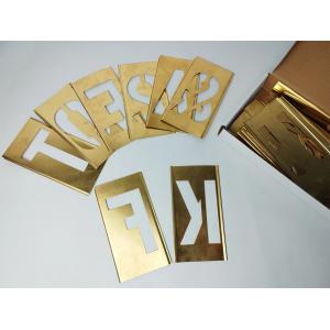 Custom Adjustable Brass Interlocking Stencil Letter And Figure