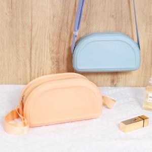 Reusable Harmless Silicone Cosmetic Case , Waterproof Silicone Makeup Pouch