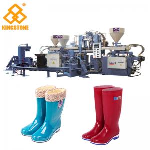 China Automatic Plastic Long Boot Making Machine , Injection Moulding Machine For Rain Boots Production supplier