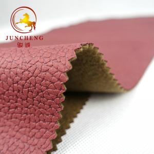 China Bronzing Suede Woven Soft Leather Look Colourful In-stock fabric for upholstery and Sofa supplier