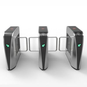 Automatic Swing Barrier Turnstile with DC24V 6.25A Voice Broadcast and Indicator LED for Access Control