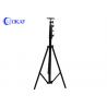 China Mobile Telescopic Mast Pole , Tripod Antenna Tower With Lock Stainless Steel Material wholesale