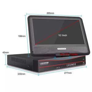 China IP de télévision en circuit fermé d'IP66 2.0MP 4chs POE Nvr avec 10,1 » moniteurs supplier