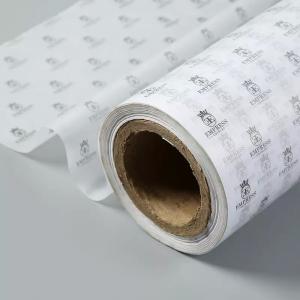 China Branded White And Gold Metal Tissue Paper Wrap For Women Bag / Jewellery supplier