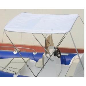 Removable Inflatable Boat Accessories Small Boat Bimini Top With Stainless Steel Frame
