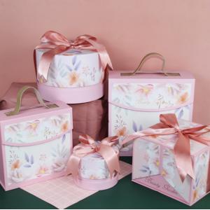 China New Creative Pink Flower Candy Boxes Wedding Party Gifts Box Paper Chocolate Boxes Package supplier