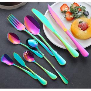 China NEWTO Stainless Steel Colorful Flatware/Kitchen Cutlery /Knife Fork Spoon wholesale