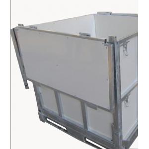 Foldable IBC 1000 Liter Container / Ibc Water Container 1.0mm White Coated Steel Panel