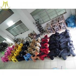 China Hansel youtube animals plush animals motorized kids rides for shopping center supplier