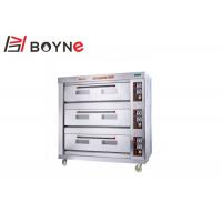China Three Decks Commercial Gas Bread Ovens , Economic Gas Power Commercial Bread Baking Oven on sale