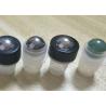 Screw Cap Roll On Perfume Bottles , Amber Green Red Metal Ball Roll On Bottles