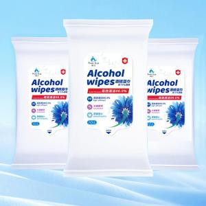 Safety Saturated Rubbing Alcohol Wipes / Comfortable Alcohol Prep Wipes