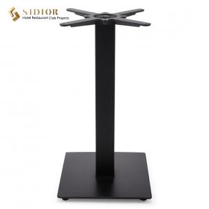 SGS Hotel Black Metal Dining Table Base 39cm Stainless Steel Pedestal Table Base