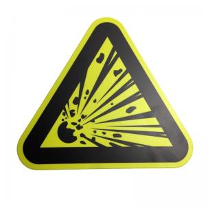 Photoluminescent Explosive Hazard Symbol Custom Warning Signs