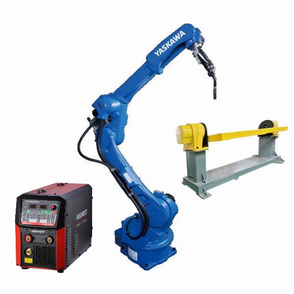 Yaskawa AR2010 Welding Robot With CNGBS Welding Positioner And Megment Welder For Automative