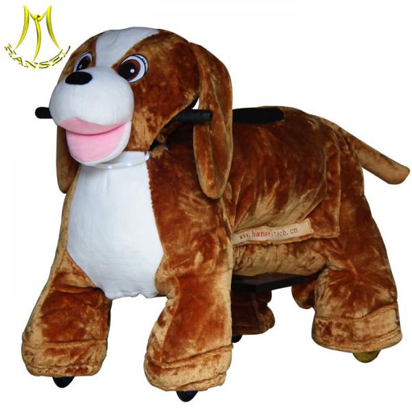 Hansel motorized plush riding animal from china and plush amusement carnival