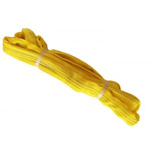 3t Choke Lifting Cylindrical Objects Polyester Endless Round Sling Yellow Color