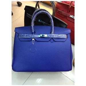 high quality 40cm electronic blue lychee cowhide handbags luxury designer handbags women brand name handbag L-RB5-2