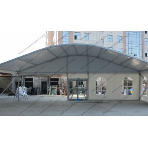 China Durable Glass Window Hexagon Dome Tent Convenient White Alumimun Frame supplier