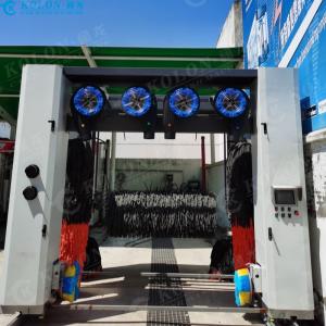 China Roll-Over 7 Brushes Automatic Car Washing Machine With Wheel Brushes Fixed Air Dryer supplier
