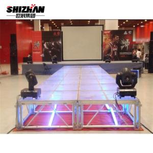 China 1.22*1.22m Acrylic Wedding Swimming Pool Transparent Stage Platform supplier