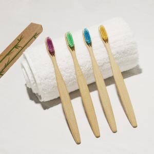 China Oral Care Colorful Bamboo Charcoal Toothbrush Green Plastic Free OEM supplier