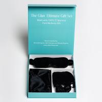 Custom Printed Silk Pillowcase Eye Mask Scrunchie Set Gift Packaging Box