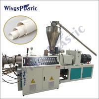 China 220V/380V 45KW PVC Pipe Extruder Machine 150-200kg/h Output on sale