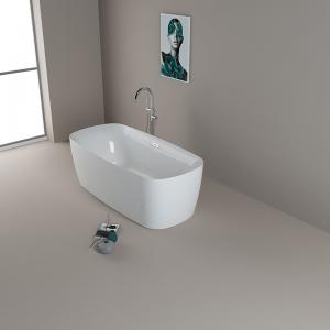 170x80x58cm Acrylic Soaking Tub With Center Drain