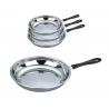 Food Grade 410 # Stainless Steel Non Stick Frying Pan Surface Mirror Polish