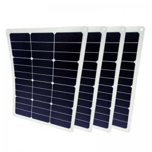 China Photovoltaic 80w Flexible Bendable Solar Panel For Golf Cart Door Gate Balcony supplier