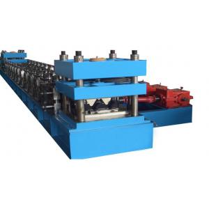 China Two Waves 2mm-4mm Sheet Thickness Highway Guard Rail Roll Forming Machine With Line Speed 5 - 20m/min supplier